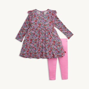 Magnetic  Me Gilded Lily Modal Dress & Legging Set