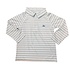 SouthBound Striped Boys Polo L/S - Melon Green/Aspen