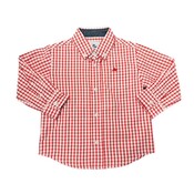 SouthBound Red/White LS Dress Shirt