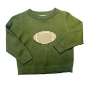 Sage & Lilly Green Sweater - Football