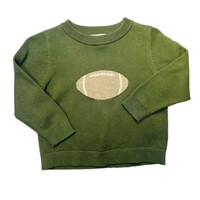 Sage & Lilly Green Sweater - Football
