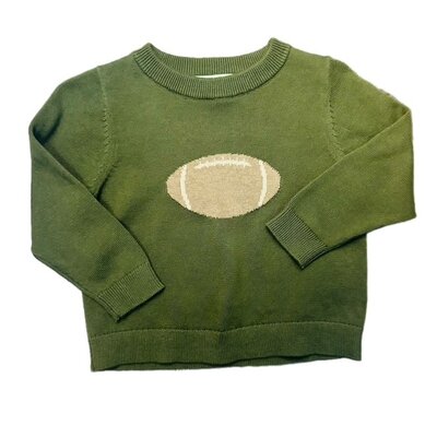Sage & Lilly Green Sweater - Football