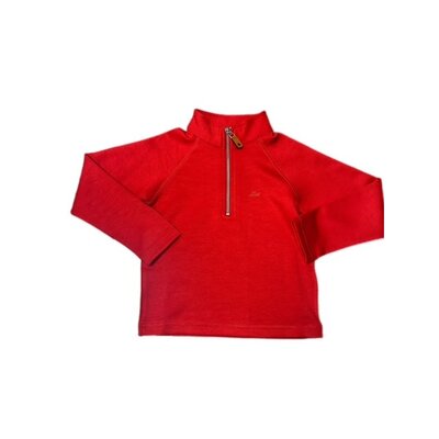 SouthBound Red Quarter Zip Pullover