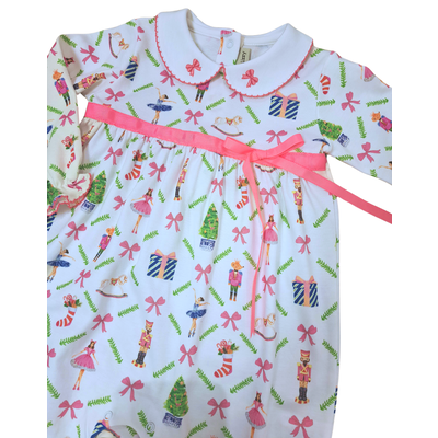 Little Threads Nutcracker Baby Girl Romper