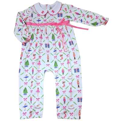 Little Threads Nutcracker Baby Girl Romper