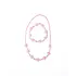 Great Pretenders Pink Crystal Blooms Necklace & Bracelet 2Pc Set