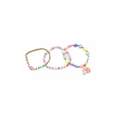 Great Pretenders Rainbow Smiles 3Pc Bracelet Set