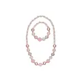 Great Pretenders Pinky Pearl Necklace  & Bracelet 2Pc Set