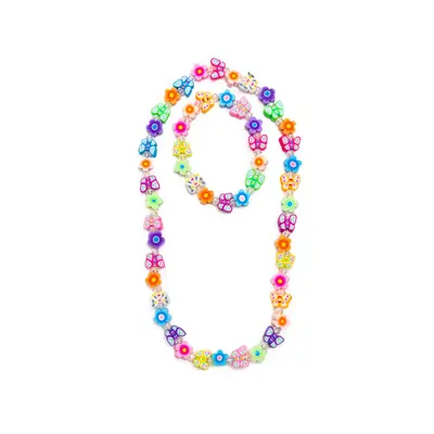 Great Pretenders Flutter Flowers Necklace & Bracelet 2Pc Set