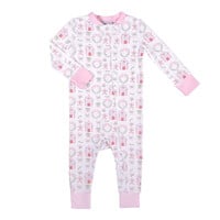 Ishtex Textile Products, Inc Gingerbread Playsuit Pink