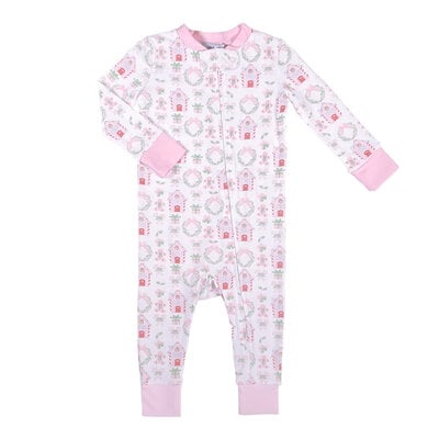 Ishtex Textile Products, Inc Gingerbread Playsuit Pink