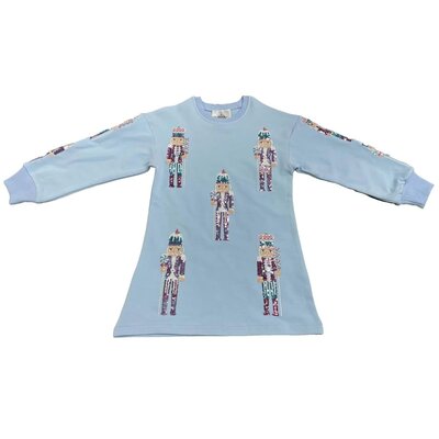 Belle Cher Light Blue Nutcracker Sequin Dress