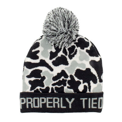 Properly Tied Polar Camo Boys Breck Beanie
