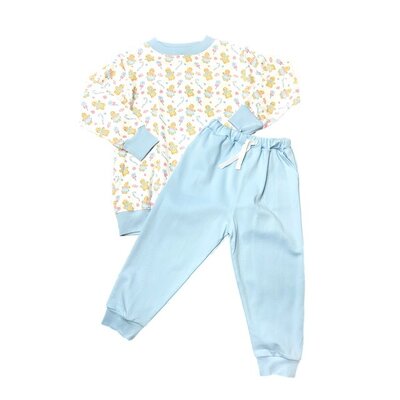 La Luna Gingerbread Pima LS Crew Neck and Jogger Set