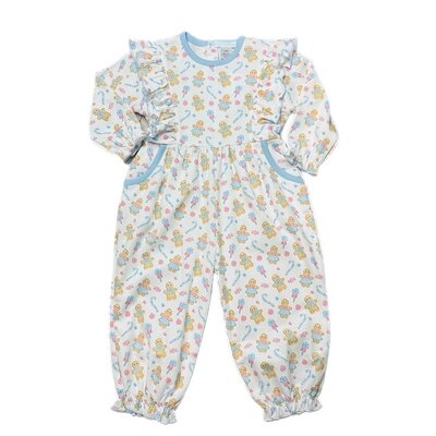La Luna Gingerbread Pima Girl's Long Bubble