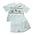 Lulu Bebe Lt Blue Reindeer Smocked Boy Short Set