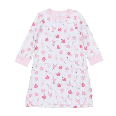 Magnolia Baby Dancing Hearts L/S Night Dress Pink
