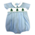 Lulu Bebe Green Christmas Tree Smocked Boy Pleated Bubble