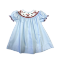 Lulu Bebe Candy Cane Smocked Bishop