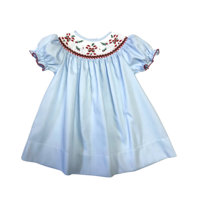 Lulu Bebe Candy Cane Smocked Bishop
