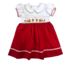 Lulu Bebe Gingerbread House Smocked Waist Dress