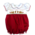 Lulu Bebe Gingerbread House Smocked Waist Bubble