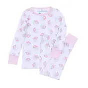 Magnolia Baby Santa Baby Pink Long Pajamas