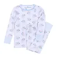 Magnolia Baby Santa Baby Lt Blue Long Pajamas