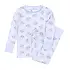 Magnolia Baby Santa Baby Lt Blue Long Pajamas