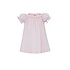 Petit Bebe Santa Face Pink Knit SS Bishop Dress