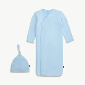 Magnetic  Me Baby Blue Gown w/Hat Set