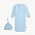 Magnetic  Me Baby Blue Gown w/Hat Set