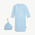 Magnetic  Me Baby Blue Gown w/Hat Set