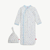 Magnetic  Me Airplanes Gown & Hat NB-3M