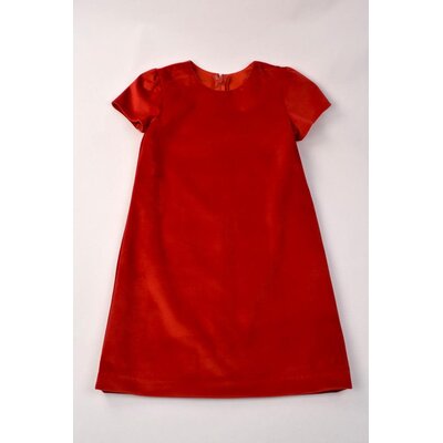 Maggie Breen Red Velvet A-line Dress