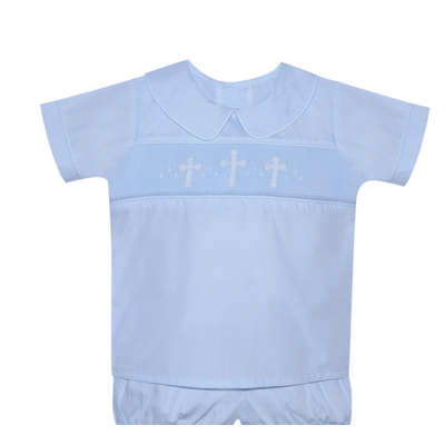 Remember Nguyen Blue Madison Short Set