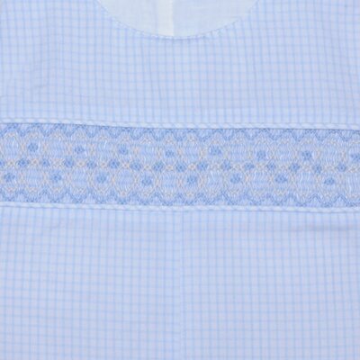 Remember Nguyen Blue Hayes Windowpane Smocked Shortall