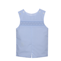 Remember Nguyen Blue Hayes Windowpane Smocked Shortall