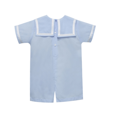 Baby Sen Blue Rowan Romper Sailor Sky
