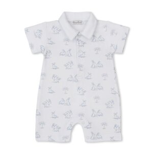 Kissy Kissy Springtime Bunny Fun Printed Short Playsuit