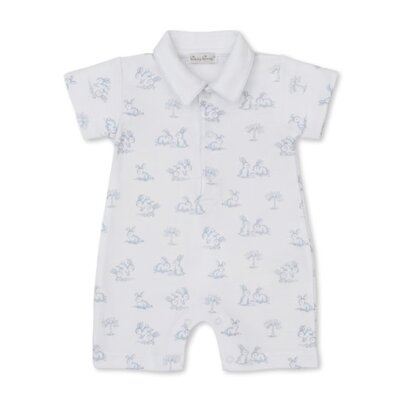 Kissy Kissy Springtime Bunny Fun Printed Short Playsuit