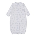 Kissy Kissy Springtime Bunny Fun Lt Blue Printed Convertible Gown