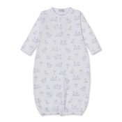 Kissy Kissy Springtime Bunny Fun Lt Blue Printed Convertible Gown