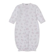 Kissy Kissy Springtime Bunny Fun Printed Pink Convertible Gown