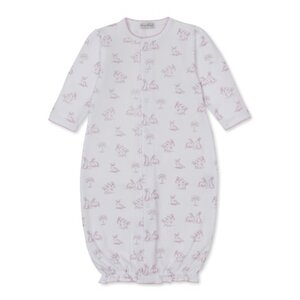 Kissy Kissy Springtime Bunny Fun Printed Pink Convertible Gown