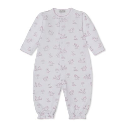 Kissy Kissy Springtime Bunny Fun Printed Pink Convertible Gown