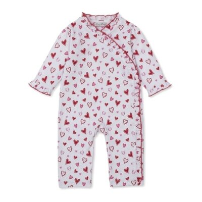 Kissy Kissy Hearts Galore Printed Playsuit