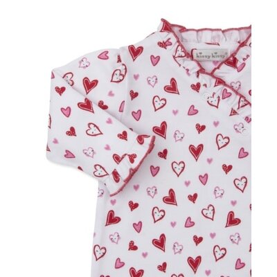 Kissy Kissy Hearts Galore Printed Playsuit