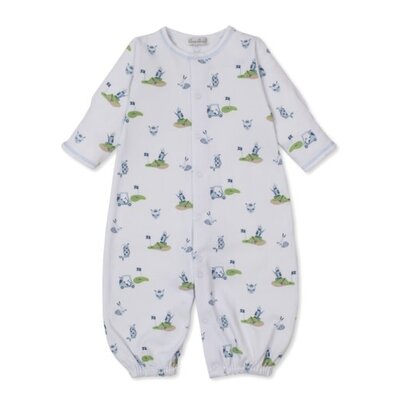 Kissy Kissy Golf Championship Printed Lt Blue Convertible Gown