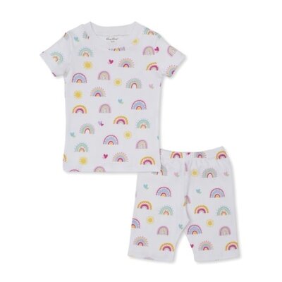 Kissy Kissy Rainbow Sunshine Printed Short Snug PJ Set